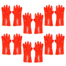 6Paren Paar Waterdichte PVC Werkhandschoenen Antislip Duurzaam