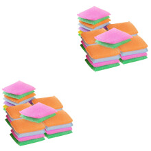 48St Keukensponzen Mix Nylon Schuim, Non-Scratch, Voor Afwas En Pannen