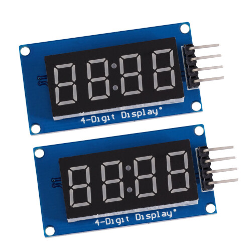 2St Rood 4-Cijferige LED Display Module Van Hars Voor Thuisgebruik