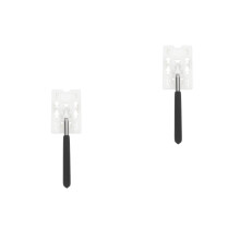 2St Auto Parkeertools Rvs+abs Witte Contactloze Kaartstick