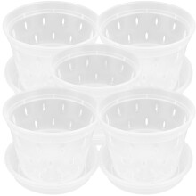 5Sets Handige Kleine Plastic Hangpotten Voor Kamerplanten