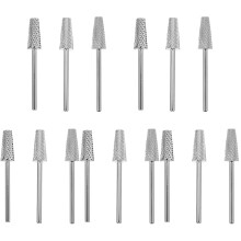 15St Zilveren Nagelboor Bits Set Van Wolfraamstaal Voor Manicure Thuis
