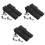 6St Compacte Toggle Clamp Met Elastomeer Rubberen Absorptie Zwart 1