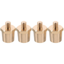 4St Auto Batterij Terminal Connector Messing Gouden Zijpost Adapter
