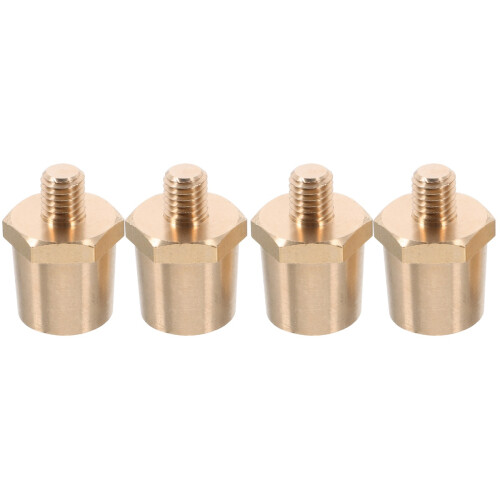 4St Auto Batterij Terminal Connector Messing Gouden Zijpost Adapter