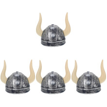 4St Gothic Buffalo Hoed Volle Hoofddeksel Luxe Zwart Voor Feest