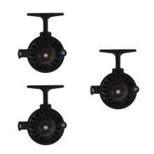 3St Zwarte ABS Visrol Ijsvissen Front Drag Reel Duurzaam