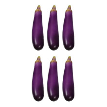 6St Aubergines Schuim Realistisch Decor Voor Thuis En Keuken