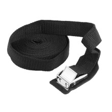 2St Zwarte Polyester Kayak Bindriem Auto Spanband Met Metalen