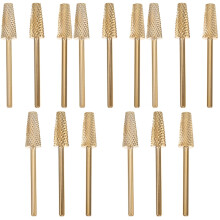 15St Gouden Tungsten Manicure Boorbitset Voor Thuis En Nagelsalon