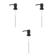 3St Zwarte Rvs Flessenpompkop Vervanging Voor Cosmetica En Lotion