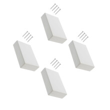 4St Lichtgrijze ABS Junction Box Met Geheim Vak Voor Discreet Opbergen