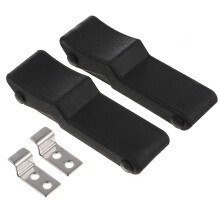 2St Zwart Rvs Rubber Toggle Catch Sluiter Duurzaam Voor Klemmen