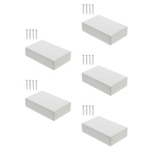 5St ABS Plastic Beveiligde Elektronica Opbergdoos Lichtgrijs Discreet