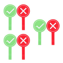 6St Dubbelszijdige Foam Stem Paddles Voor Kinderen Assorti Kleuren