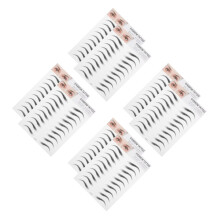 8St Zwarte Valse Haarachtige Wenkbrauwstickers Waterdicht Make-Up
