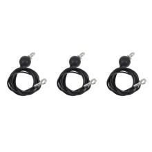 3St Met Lussen, PU Coating, Fitness Pulley System, Zwart