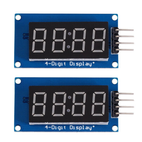 6St Rood 4-Cijferige LED Buisdisplay Module Voor Thuis Met Chip