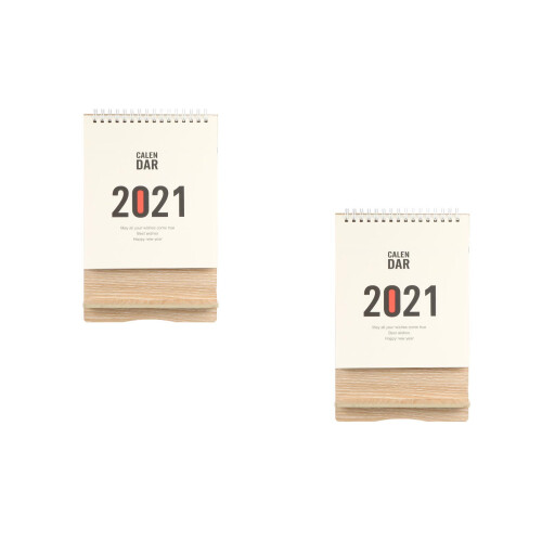 2St Staande Bureaukalender Dagelijks Multifunctioneel
