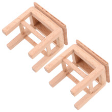 2St Robuuste Mini Khaki Voor Poppenhuis Decoratie