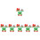 18St Kerst Haarlinten Elastische Strik Haaraccessoires Kleurmix 1