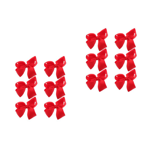 12Pièces Clips Rouge Grosgrain Accessoires 2