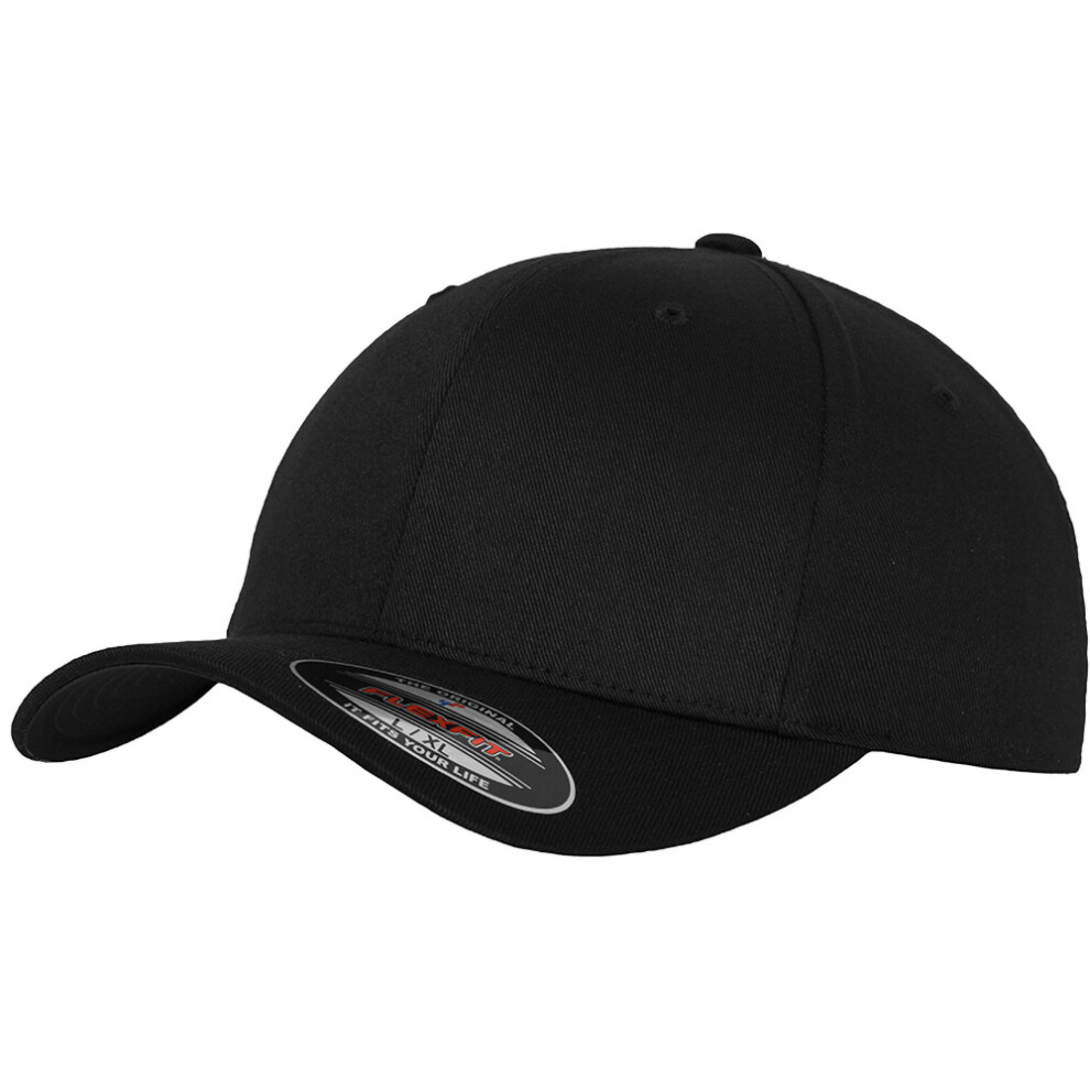 Flexfit (Xxl, /Black) Unisex Wooly Combed Cap Black