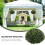 1Pièces Boule D'herbe Artificielle En Décor Suspendu 6