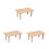 3Pièces Plateau En Bois Pour Hamster, Aire De Jeu Robuste 3