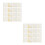 2Pièces Serviettes Papier Blanches Or Foil Élégantes Pour 7