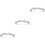 3Stk Silber Haarschmuck Braut Kopfschmuck Einfach Party Accessoire 4