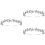 3Stk Silber Haarschmuck Braut Kopfschmuck Einfach Party Accessoire 5