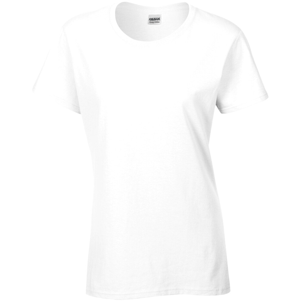 Gildan (2Xl, ) Ladies/Womens Heavy Cotton Missy Fit Short Sleeve T-Shirt White