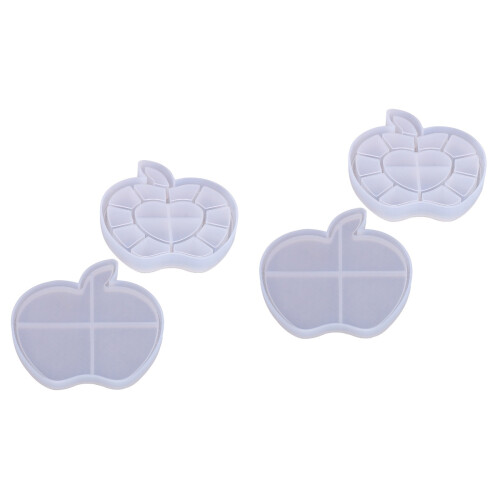 2Sets Weißes DIY Silikonform Set Für Handwerk Mit Einfachem Gebrauch 2