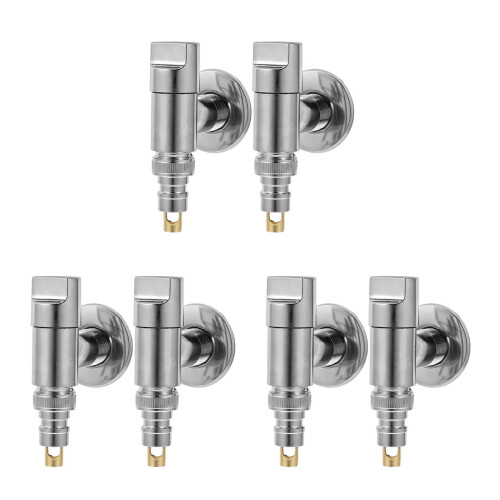6Pièces Valve D'arrêt Inox Pour Machine À Argent, Facile 1