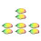 8Pièces Fruit Artificiel Mangue Cristal Multi Usage Décor Sophistiqué 7