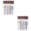 2Sets Wolframstahl Nagelfeilen Set Multifunktional Polier Fräser 6