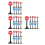 4Ensembles Jeu Panneaux ABS Miniatures Jouets Colorés 2