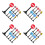 4Ensembles Jeu Panneaux ABS Miniatures Jouets Colorés 3