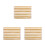 3Pièces De Bain Bambou Beige Antidérapant Résistant Sauna 4