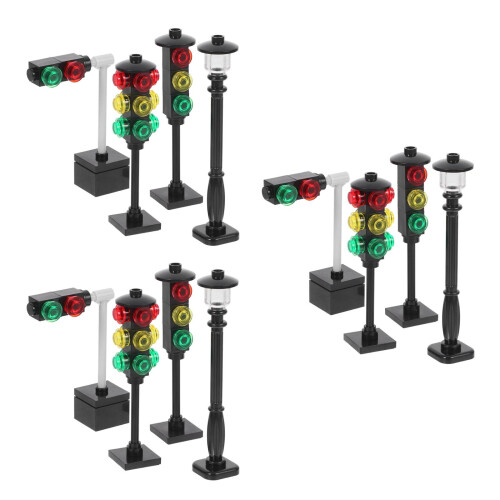 12Pièces Miniatures Pour Jeu Apprentissage Noir ABS 1
