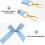 2Pièces Polyester Métal Réglable Bow Détachable 9