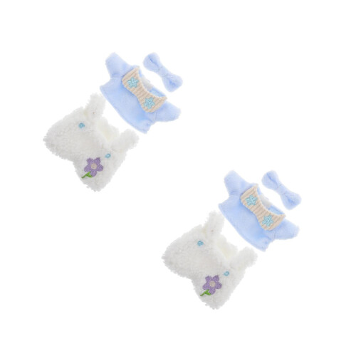 2Ensembles Pulls En Peluche Multicolores Pour Habiller Poupées 1