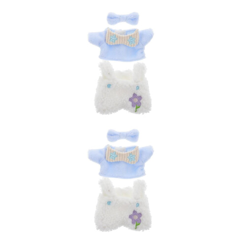 2Ensembles Pulls En Peluche Multicolores Pour Habiller Poupées 2