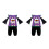 2Ensembles Ensemble Costume Halloween Enfants Violet Coton 4