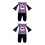 2Ensembles Ensemble Costume Halloween Enfants Violet Coton 5