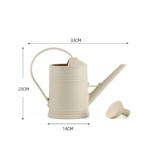 (Beige) 2L vattenkanna kruka plast trädgårdsväxter blomspray vattenkokare lång öppning stor kapacitet