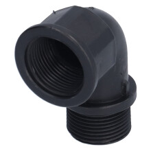 2x Outdoor Garden Elbow Connector with Nipple