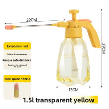 (1,5L-lång stång-gul) Krukväxtbevattningssprayflaska Trädgårdsskötsel Hushållsbevattningsspray Desinfektion