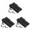 6St Compacte Toggle Clamp Met Elastomeer Rubberen Absorptie Zwart 2